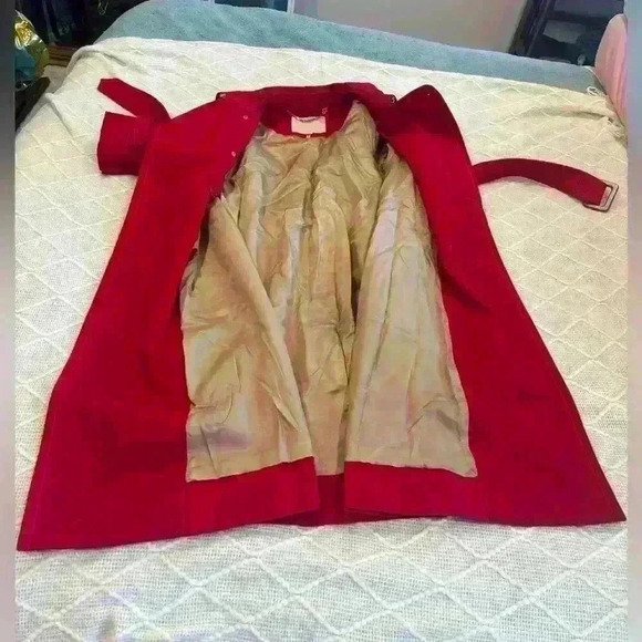 Marc Jacob’s Women’s Red Trench Coat. Size 2. - Picture 5 of 10